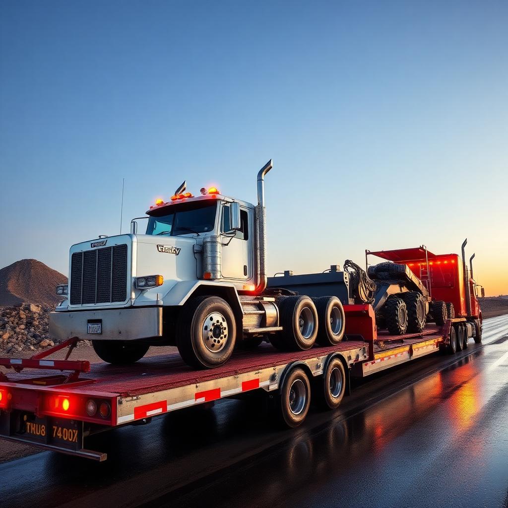 Heavy Haul trailer used by Freight Board Logistics